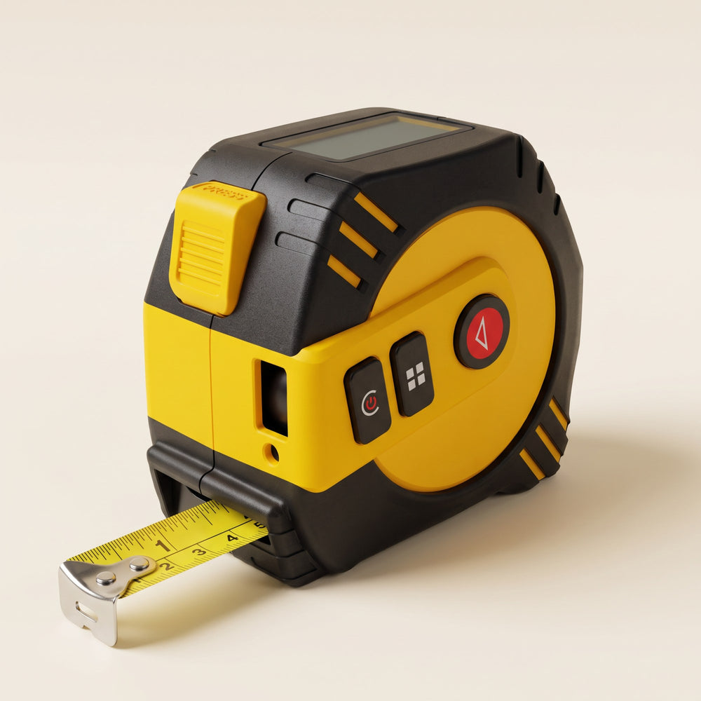 No Dumb End Laser Tape - 2-in-1 Laser Measure + 5 m Tape